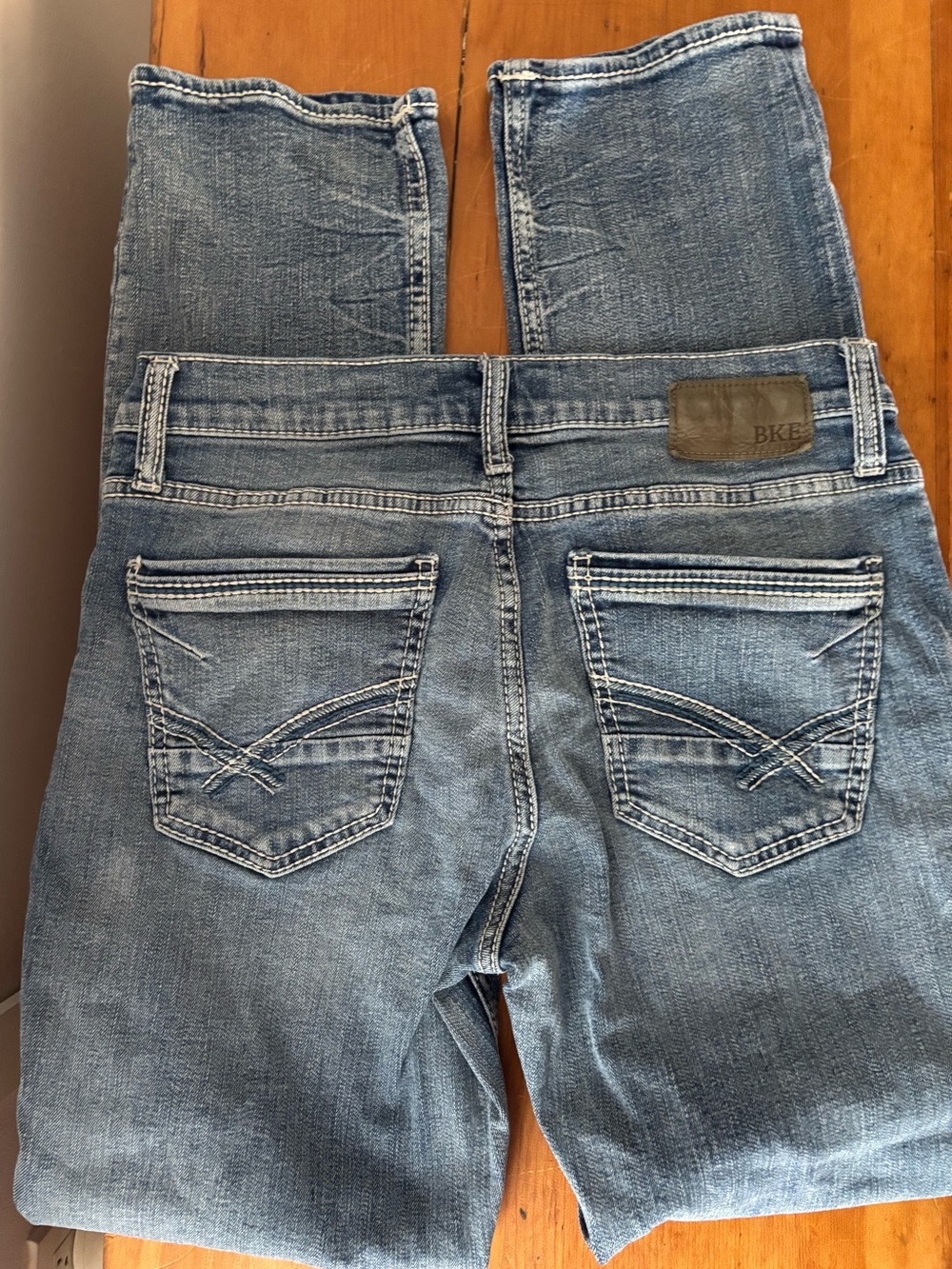 BKE Men's Straight Jeans Blue
